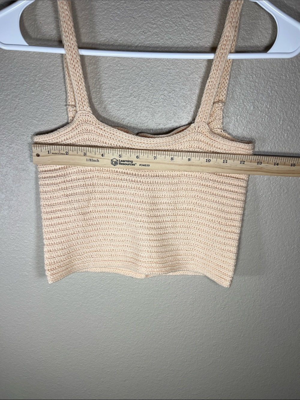 Cream Knit Button-Front Cropped Tank Top - Picture 3 of 7